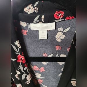Black floral Print blouse